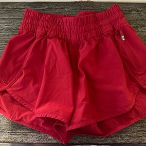 Lululemon shorts, Red, Size 4